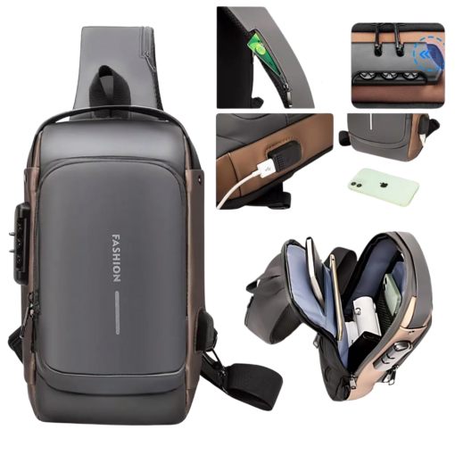 🔒Mochila Antirrobo e Impermeable con USB – Seguridad y Estilo en un solo diseño.